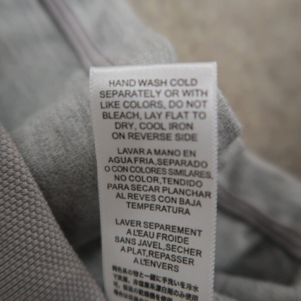 Lime & Vine Short Sleeve Grey Hoodie Multi Zip Front Sweater Women's Medium - Picture 15 of 16